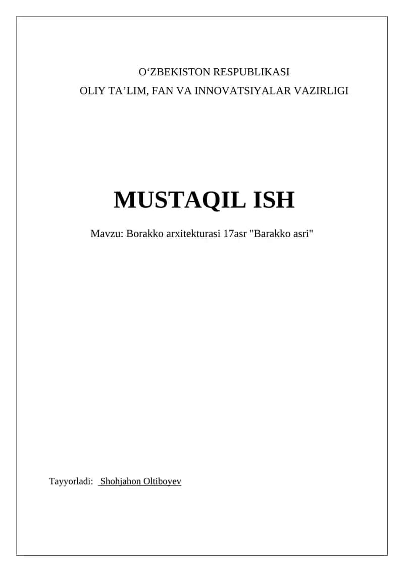 Barokko arxitekturasi 17asr "Barakko asri" 1