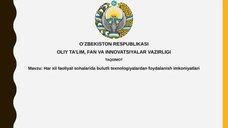 Bulut texnologiyalari 1