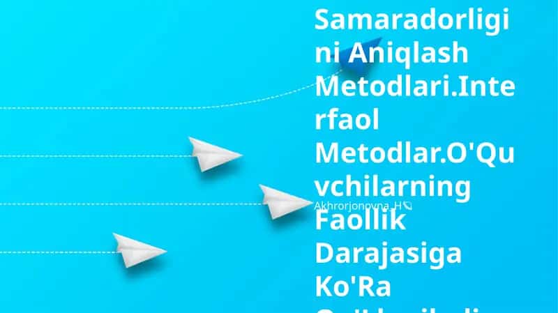 O'Qitishni Tashkil Qilishda Didaktik O'Yin Metodidan Foydalanish 1