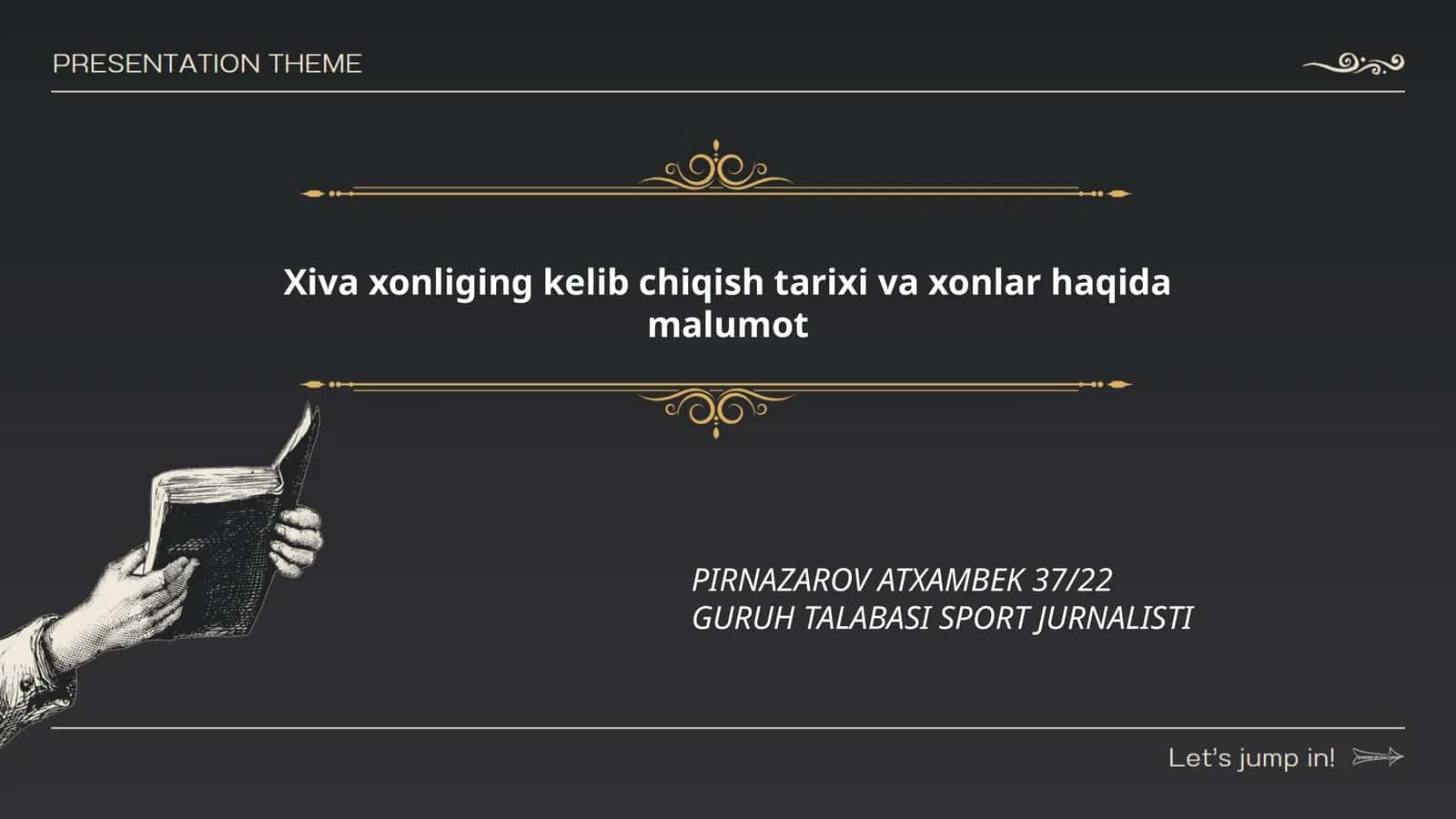 Xiva xonliging kelib chiqish tarixi va xonlar haqida malumot 1