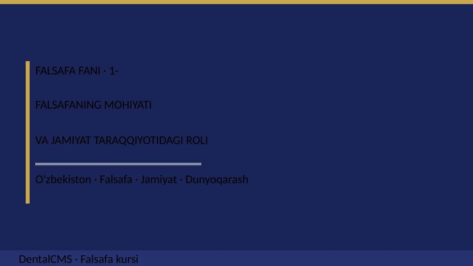 FALSAFANING MOHIYATI VA JAMIYAT TARAQQIYOTIDAGI ROLI 1