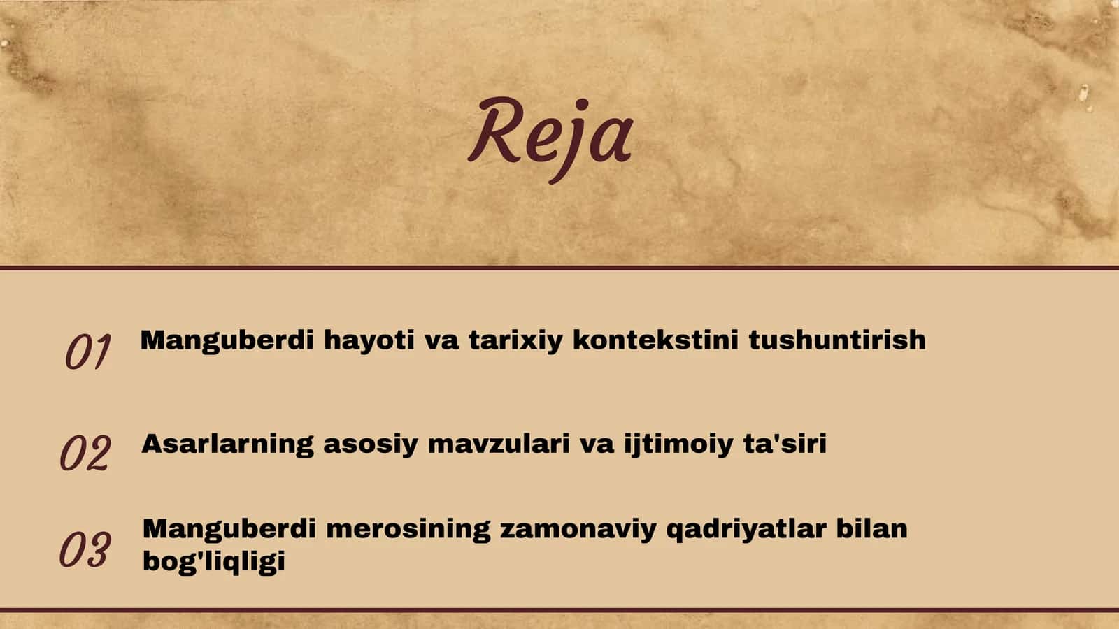 Manguberdi hayoti va tarixiy kontekstini tushuntirish 1