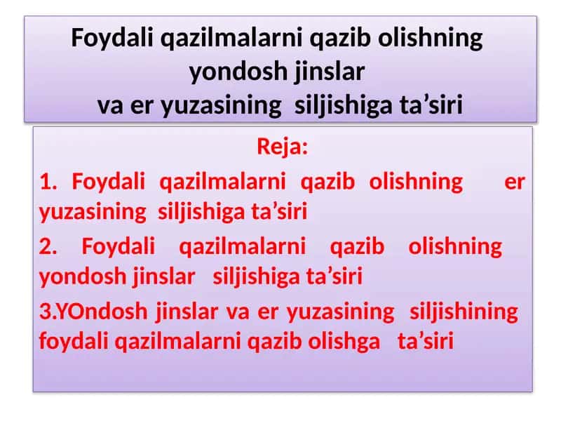 Foydali qazilmalarni qazib olishning  yondosh jinslar va er yuzasining  siljishiga ta’siri 1