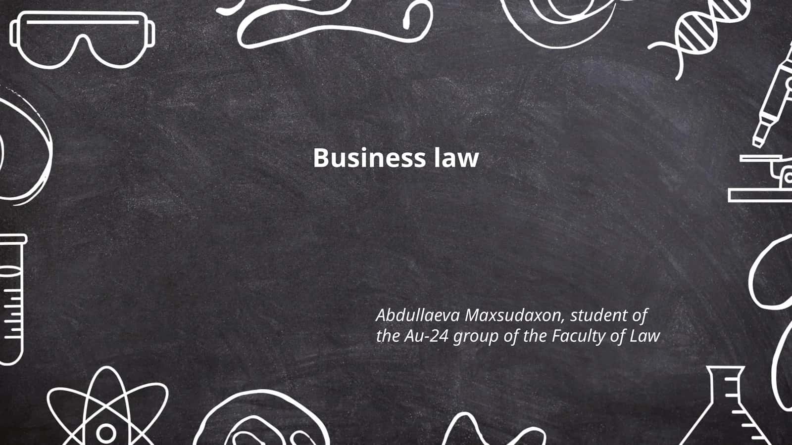 Business law 1
