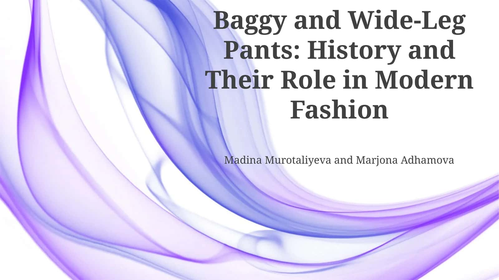 Baggy and Wide-Leg Pants: History and Their Role in Modern Fashion 1