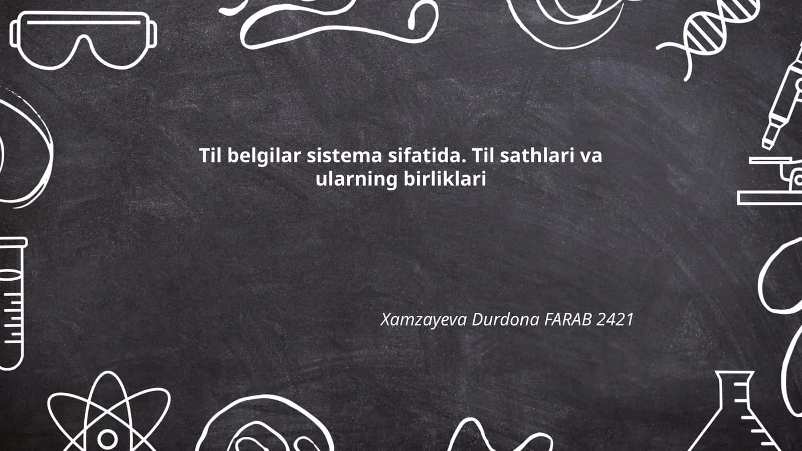 Semiotik tizimlar va til belgilarining xususiyatlari 1