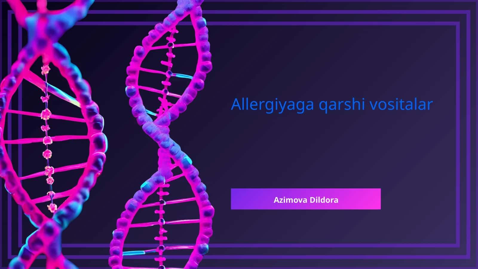 Allergiyaga qarshi vositalar 1