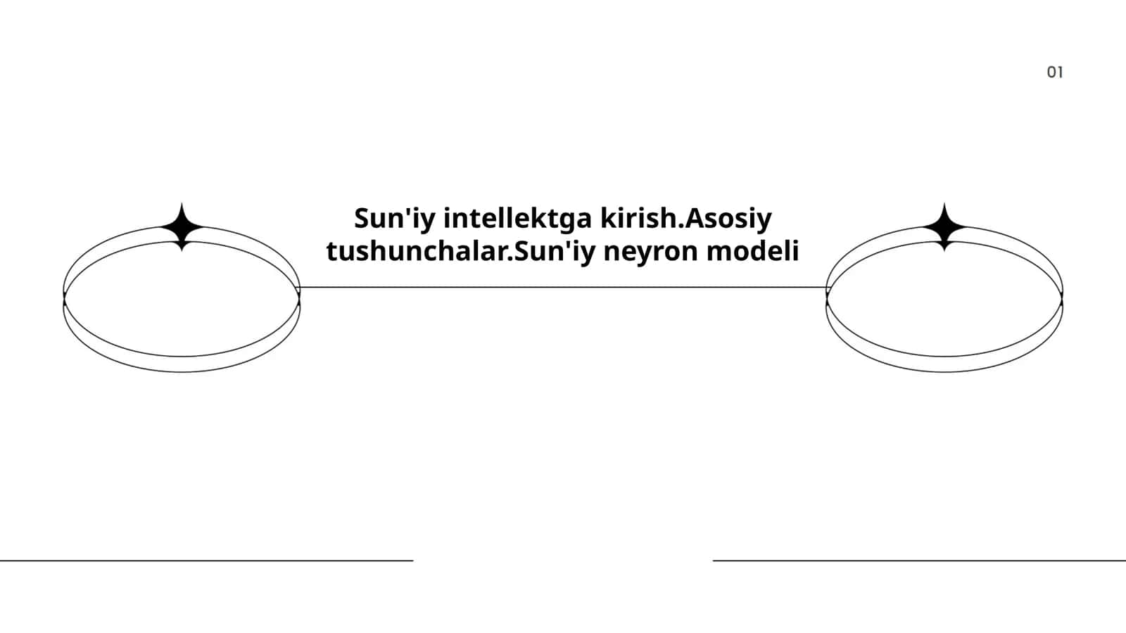 Sun'iy intellektga kirish.Asosiy tushunchalar.Sun'iy neyron modeli 1