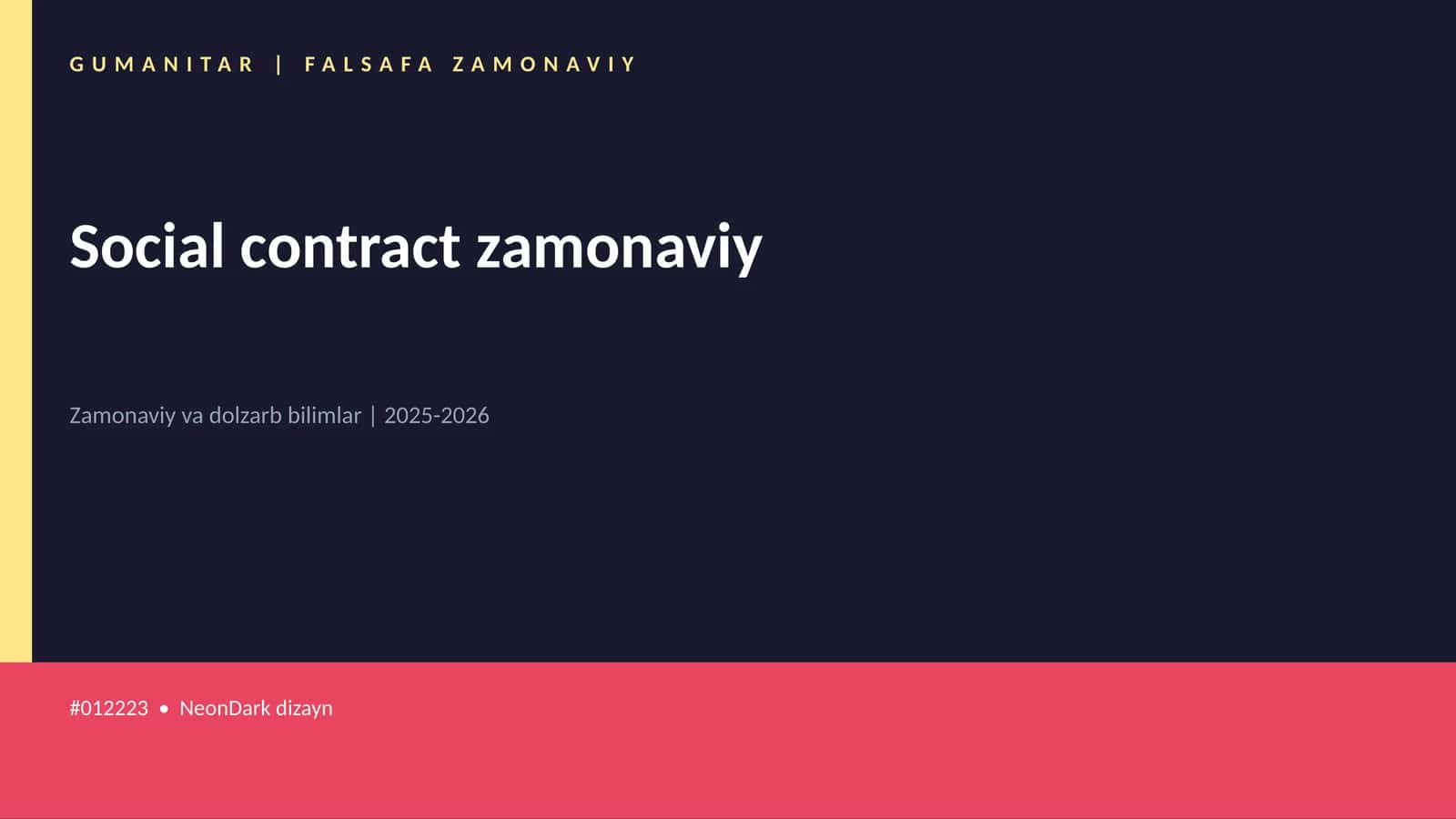 Social contract zamonaviy 1