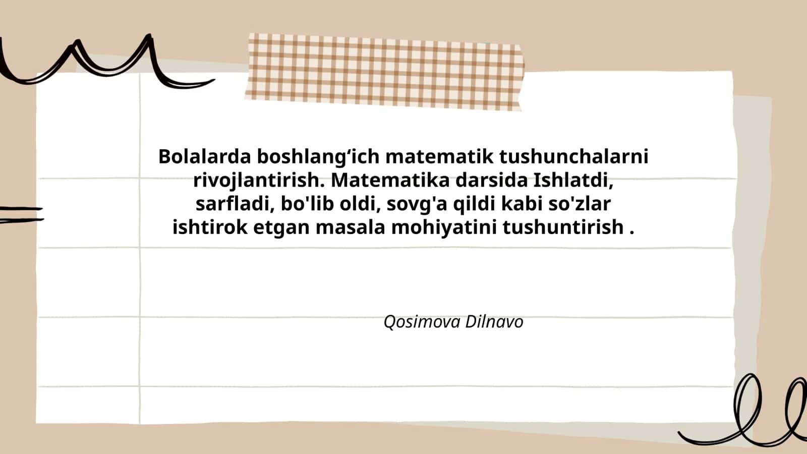 Bolalarda boshlangʻich matematik tushunchalarni rivojlantirish 1