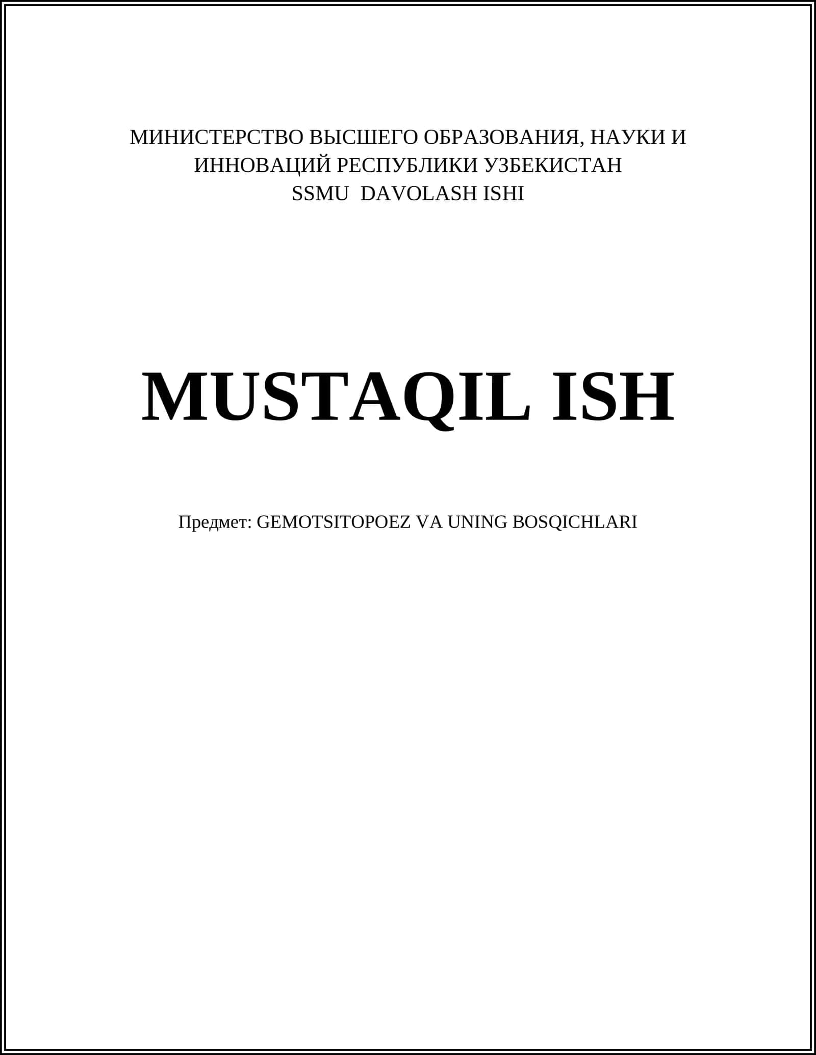 GEMOTSITOPOEZ VA UNING BOSQICHLARI 1