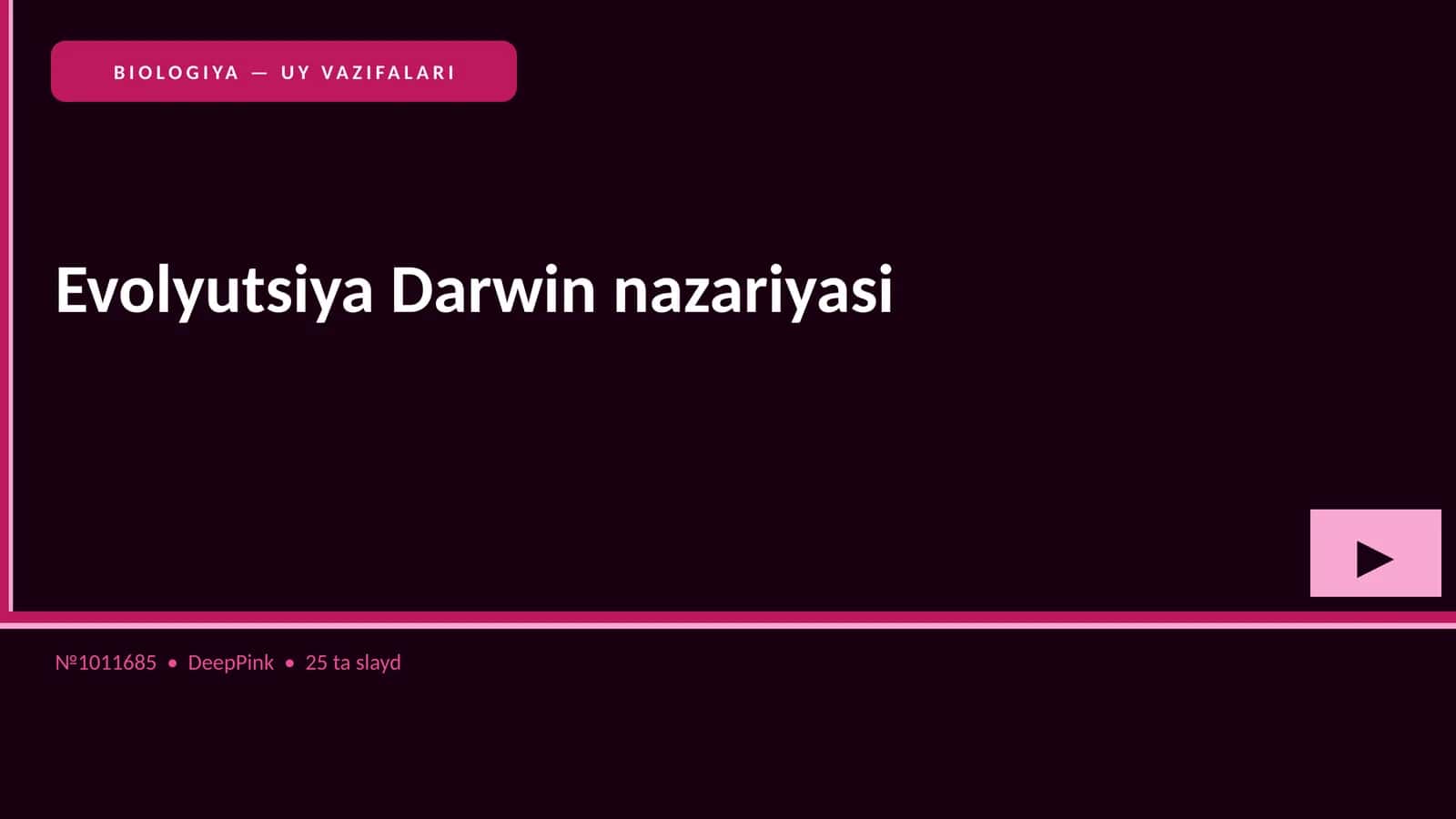 Evolyutsiya Darwin nazariyasi 1