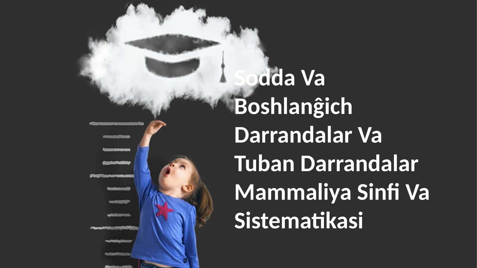 Sodda Va Boshlanĝich Darrandalar Va Tuban Darrandalar Mammaliya Sinfi Va Sistematikasi 1