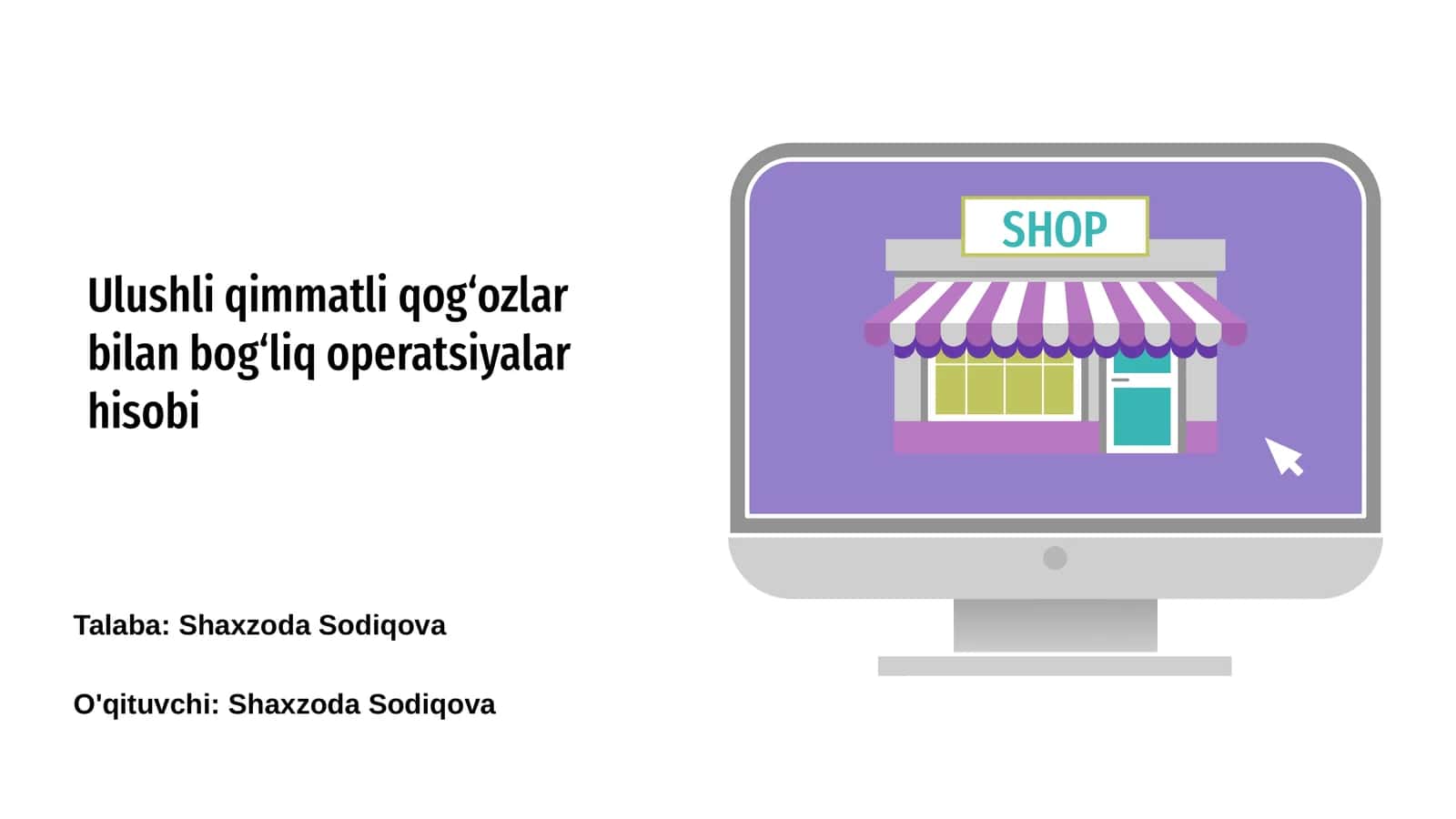 Ulushli qimmatli qog‘ozlar bilan bog‘liq operatsiyalar hisobi 1