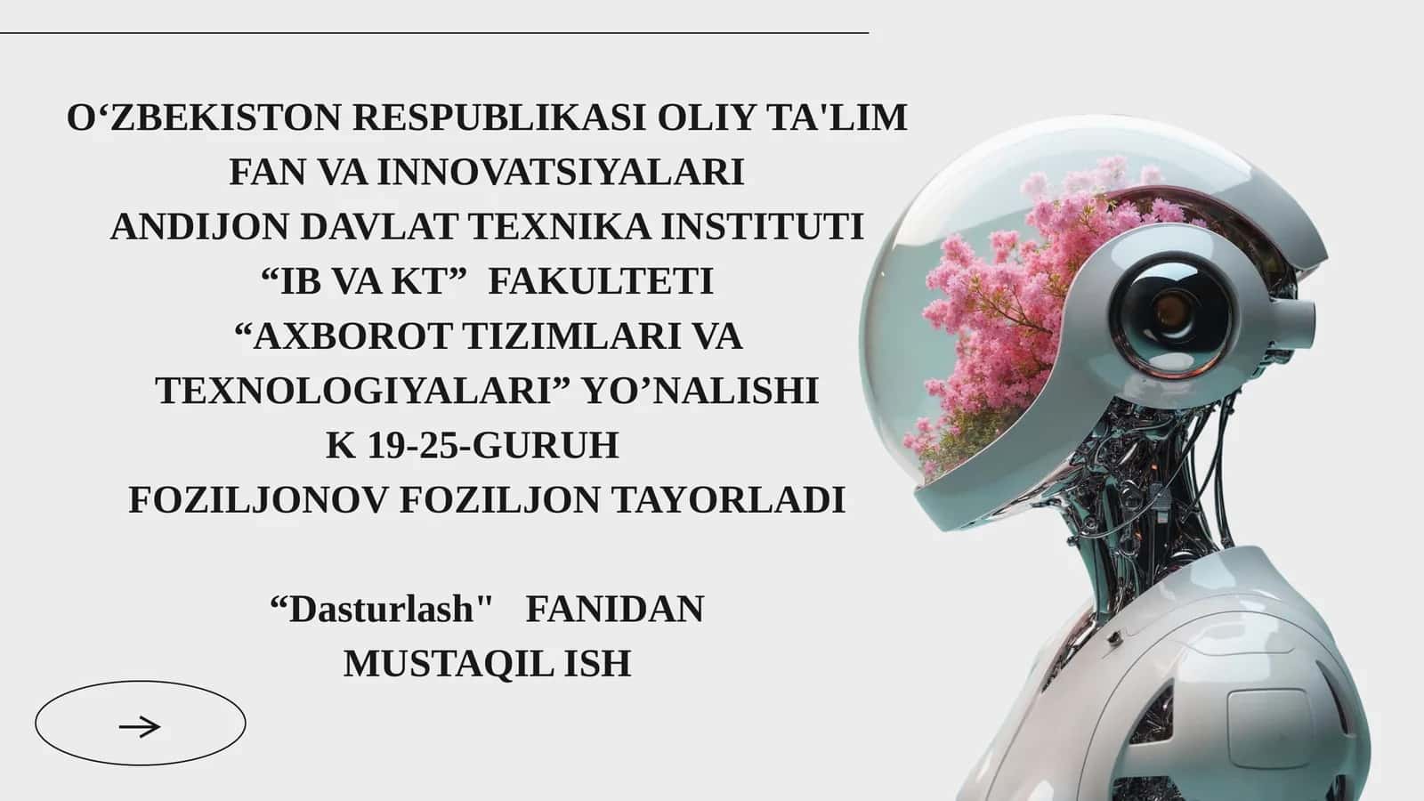 Matritsalar bilan amallar 1
