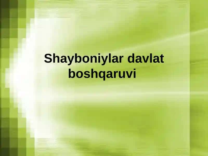 Muhammad Shayboniyxon