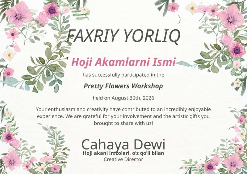 Faxriy yorliq shablon PowerPoint 1
