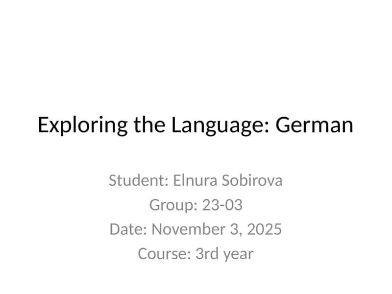 Roman German language ahamiyati 1