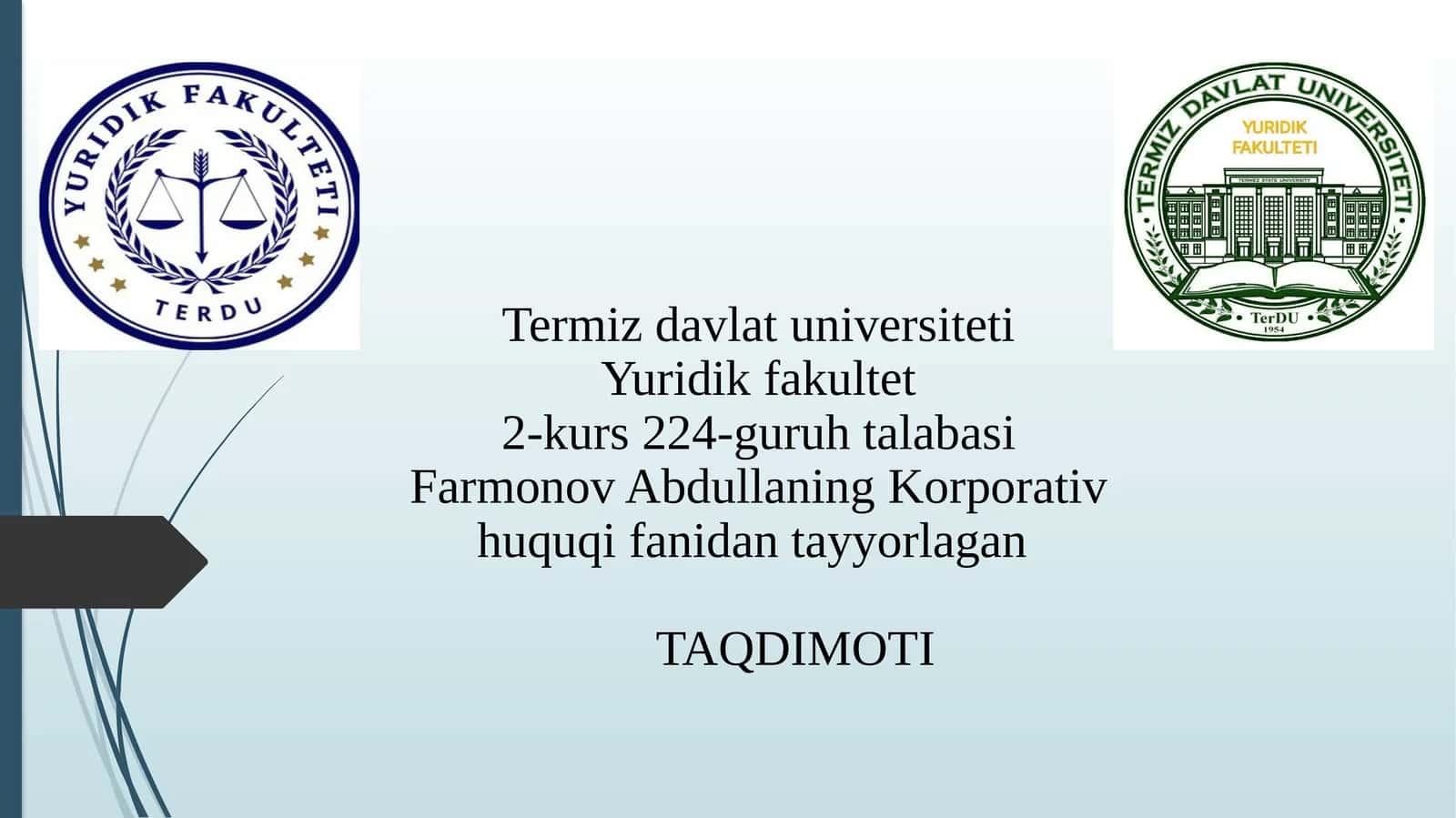 Xo‘jalik jamiyatlari ustav fondi huquqiy rejimi 1