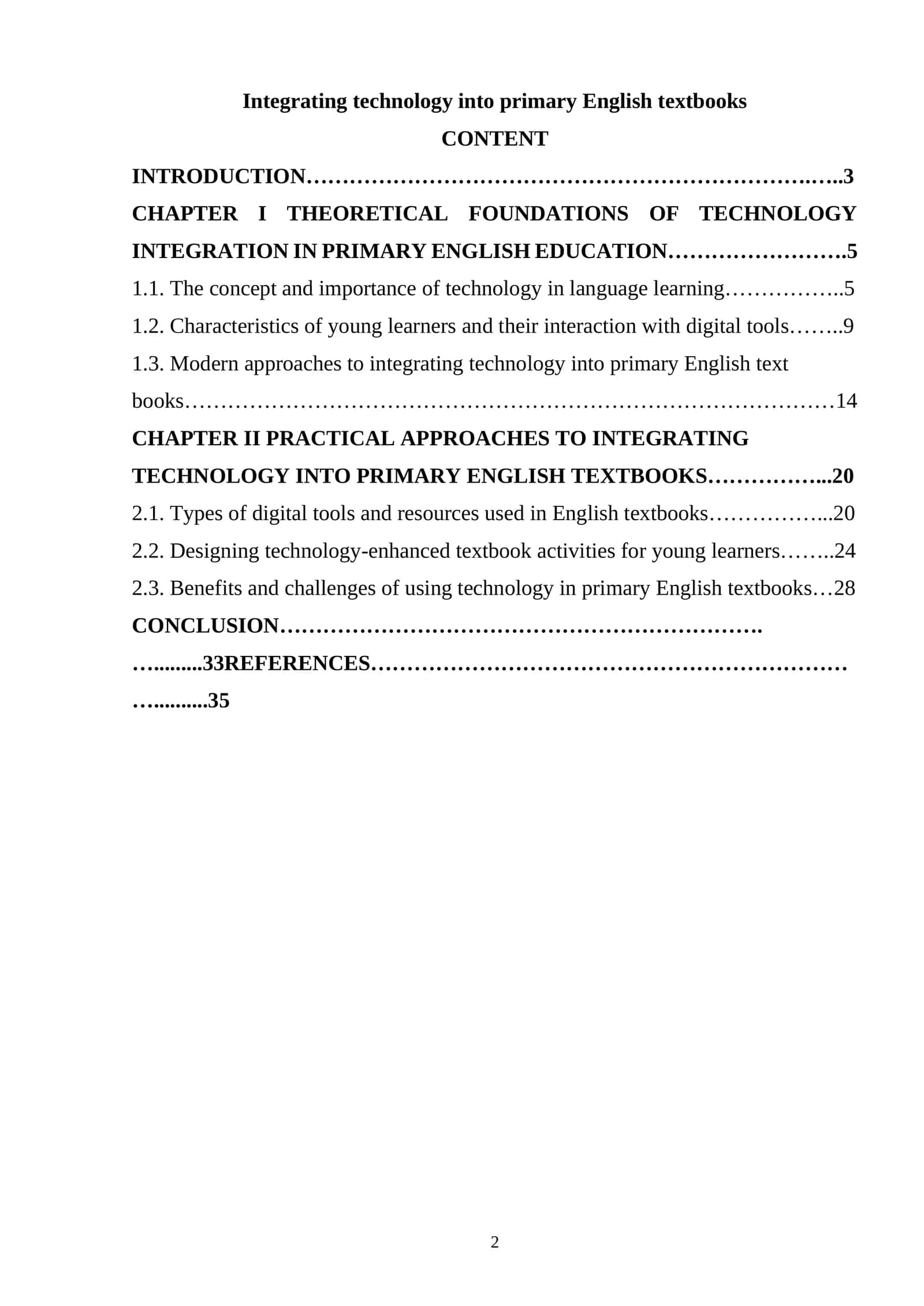 Integrating technology into primary English textbooks 1
