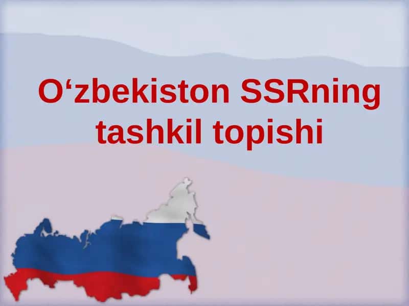 O‘zbekiston SSRning tashkili to‘g‘risida Deklaratsiya 1
