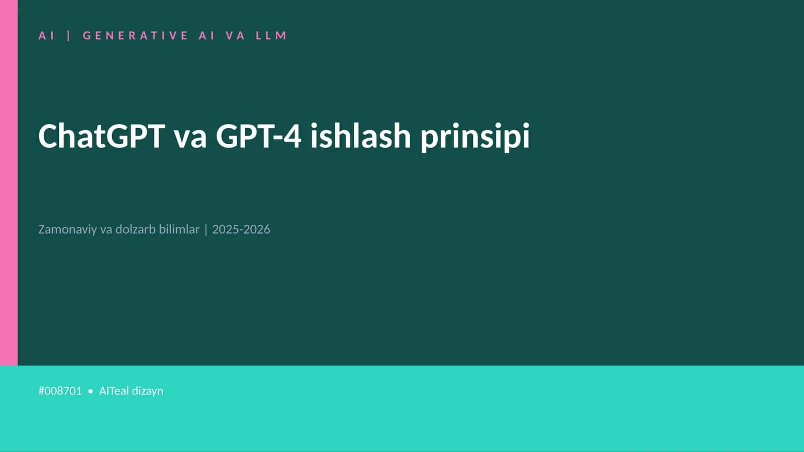 GENERATIVE AI VA LLM 1