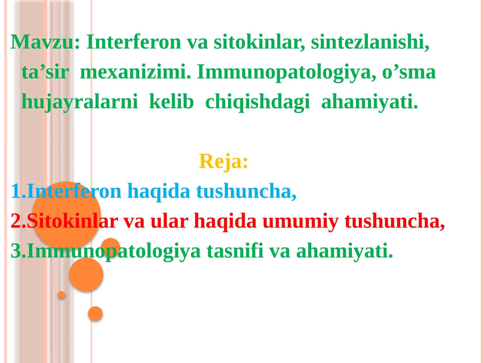 Interferon va Sitokinlar 1