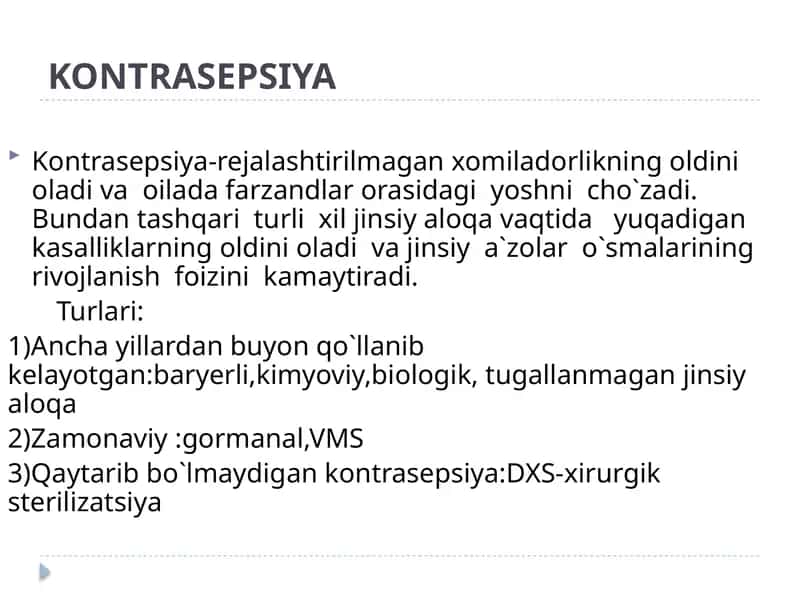 KONTRASEPSIYA 1