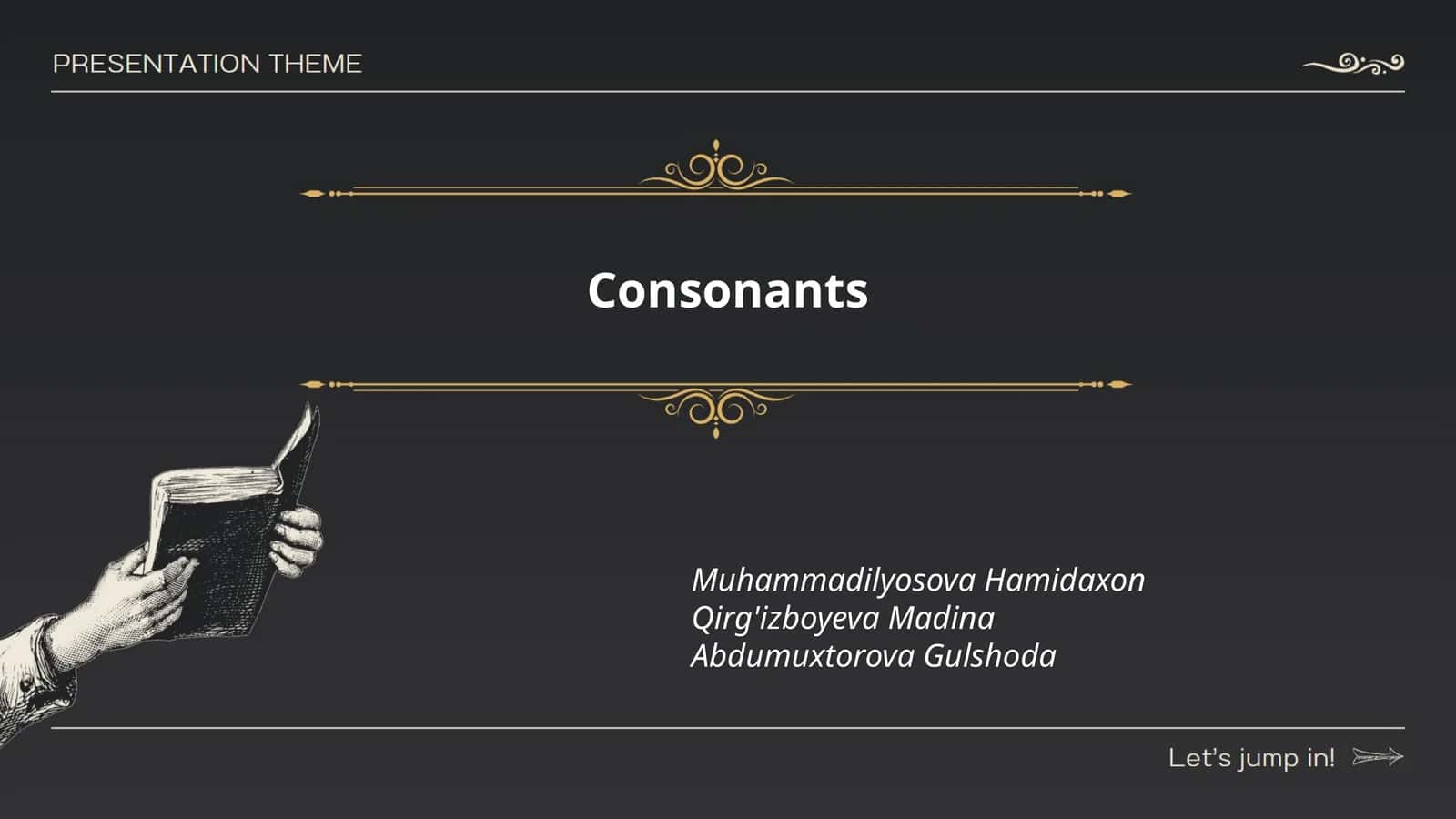 Consonants 1