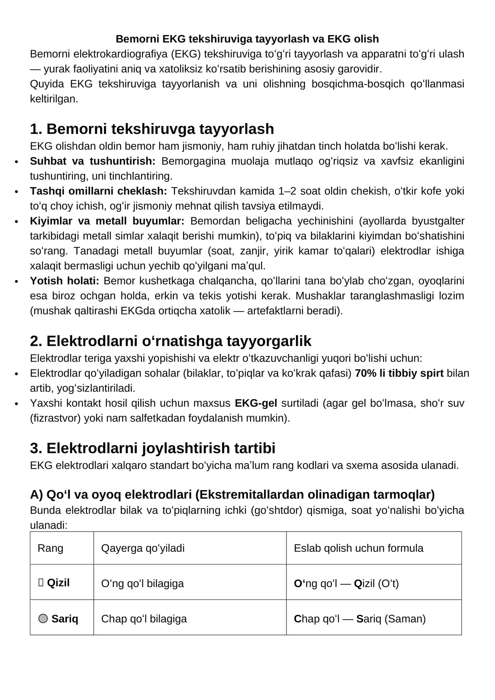 EKG tekshiruvi 1