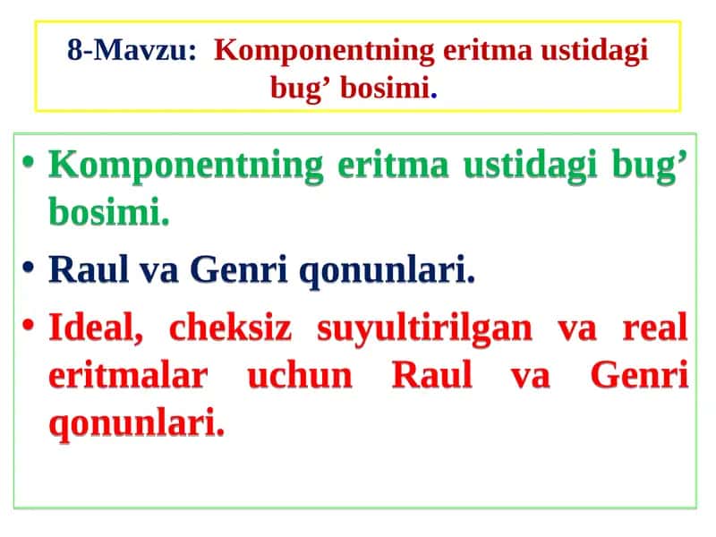 Raul va Genriqonunlari 1