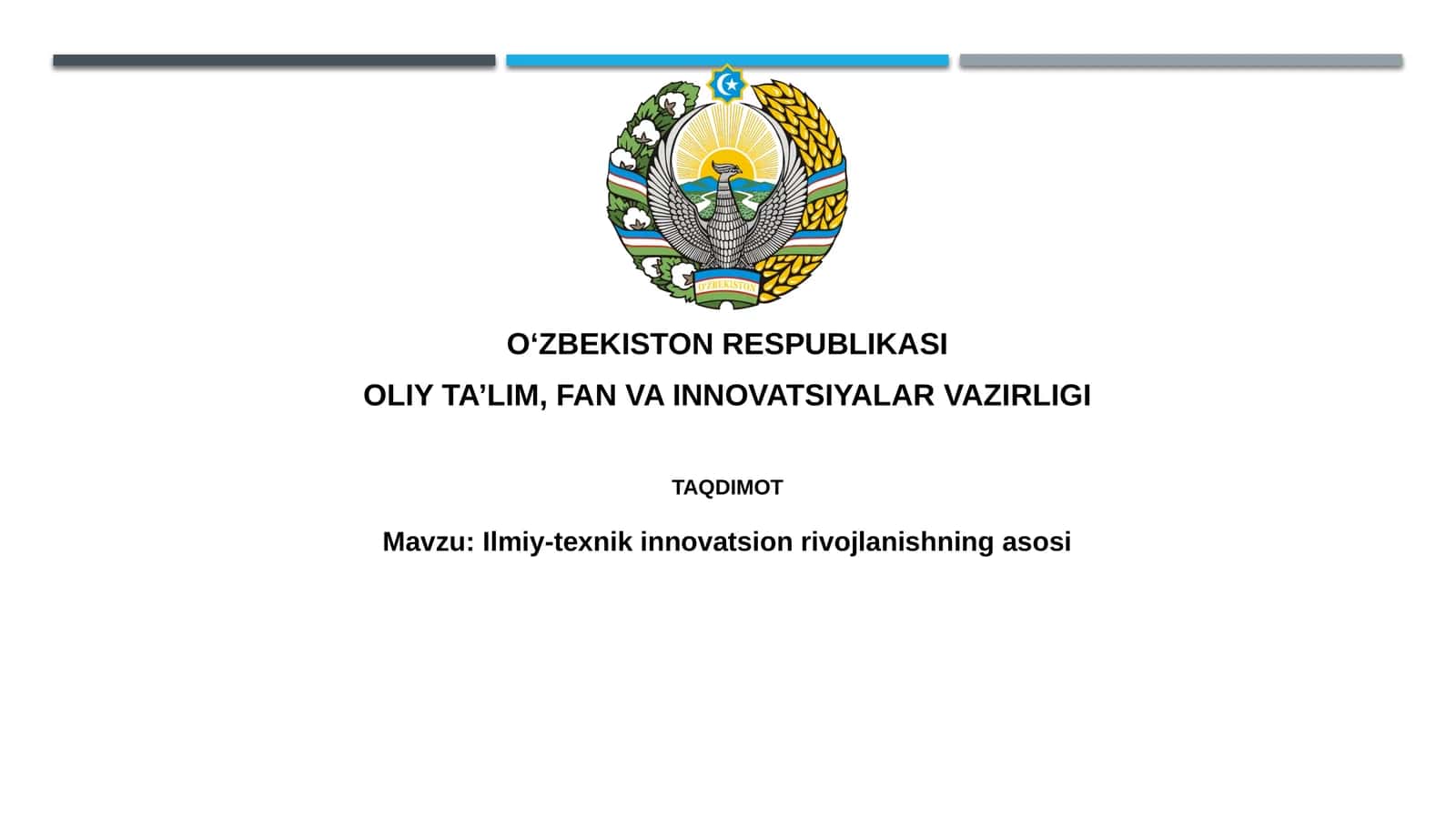 Ilmiy-texnikinnovatsionrivojlanishningasosi 1