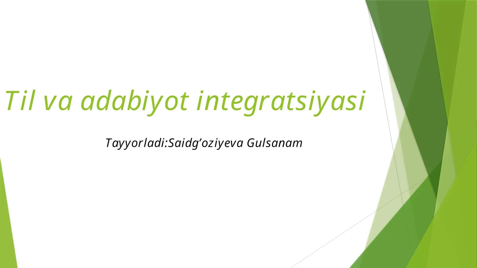 Til va adabiyot integratsiyasi 1