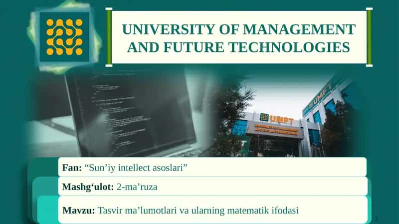 Raqamli tasvir tushunchasi va uning amaliyoti 1