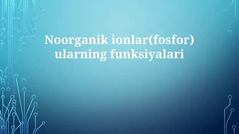 Fosfor 1