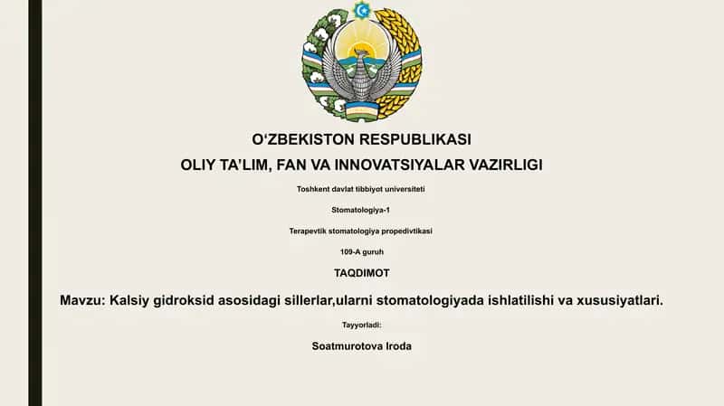 Kalsiy gidroksid asosidagi sillerlar 1