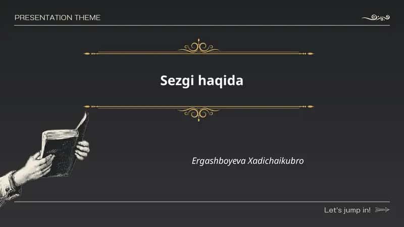 Sezgi haqida 1