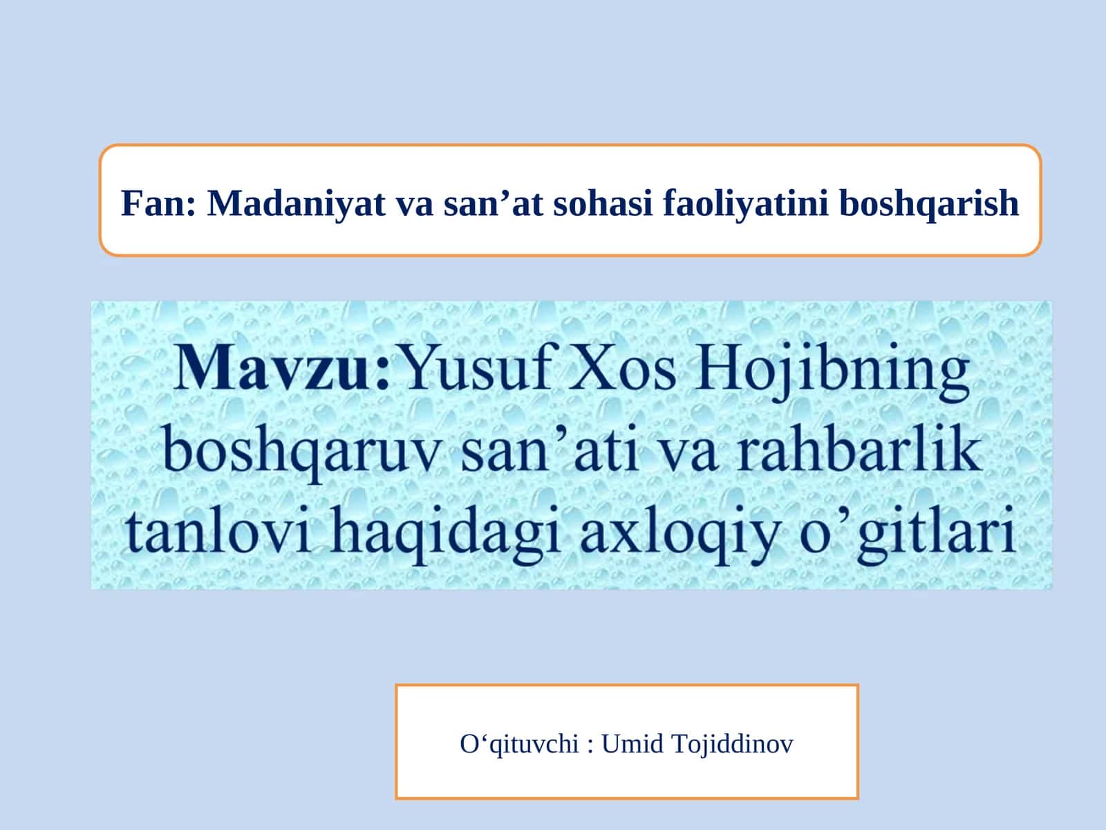 YUSUF XOS HOJIB 1