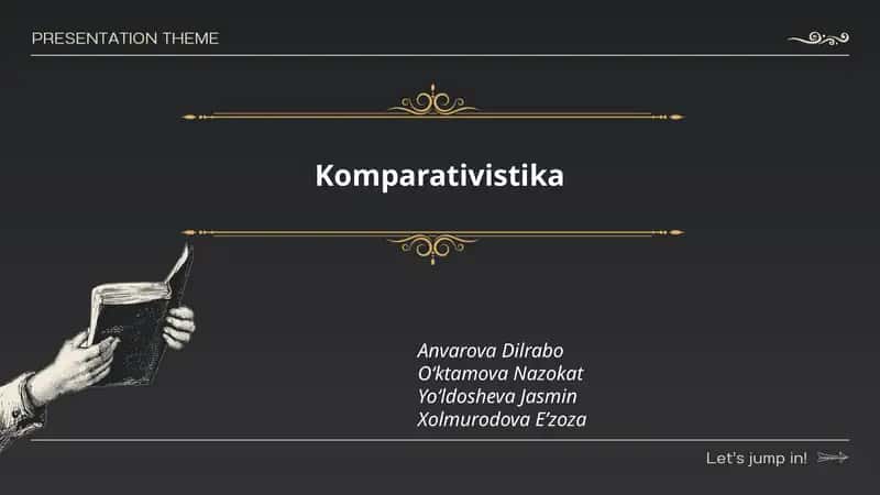 Komparativistika 1