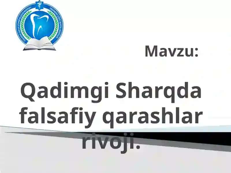 Qadimgi Sharqda Falsafiy Qarashlar Rivoji
