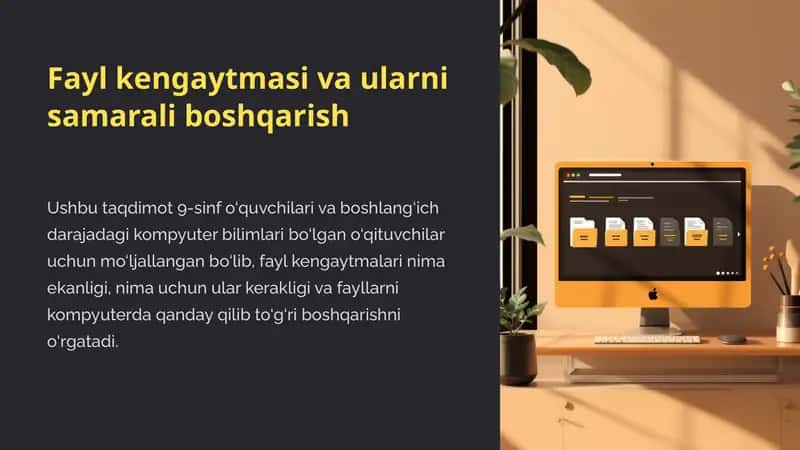 Fayl kengaytmasi va ularni samarali boshqarish 1
