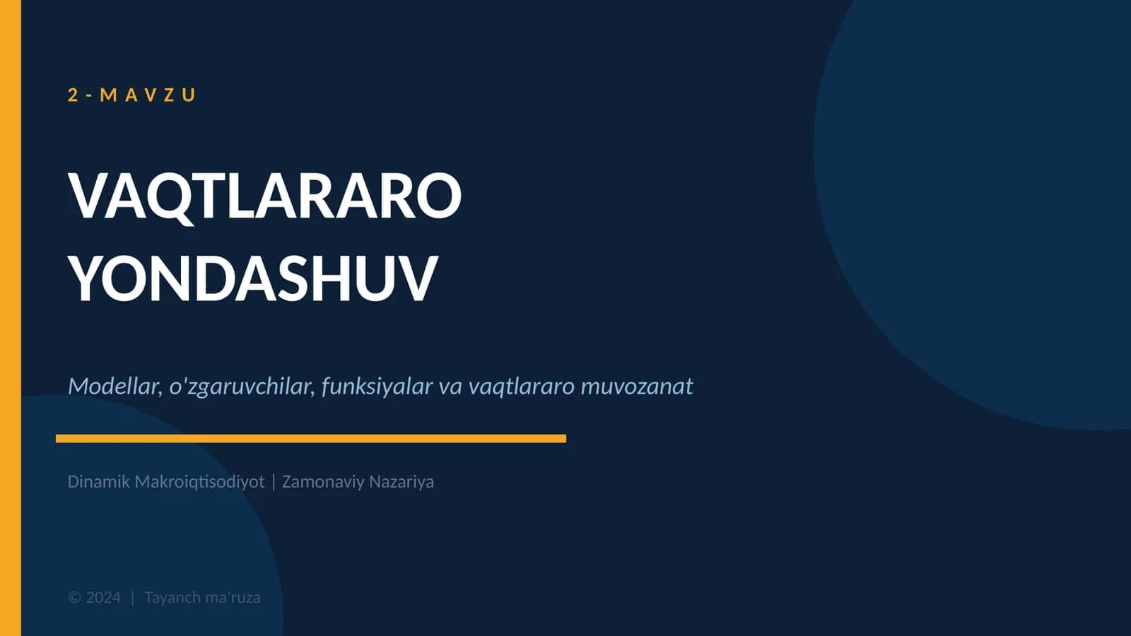 VAQTLARARO YONDASHUV 1