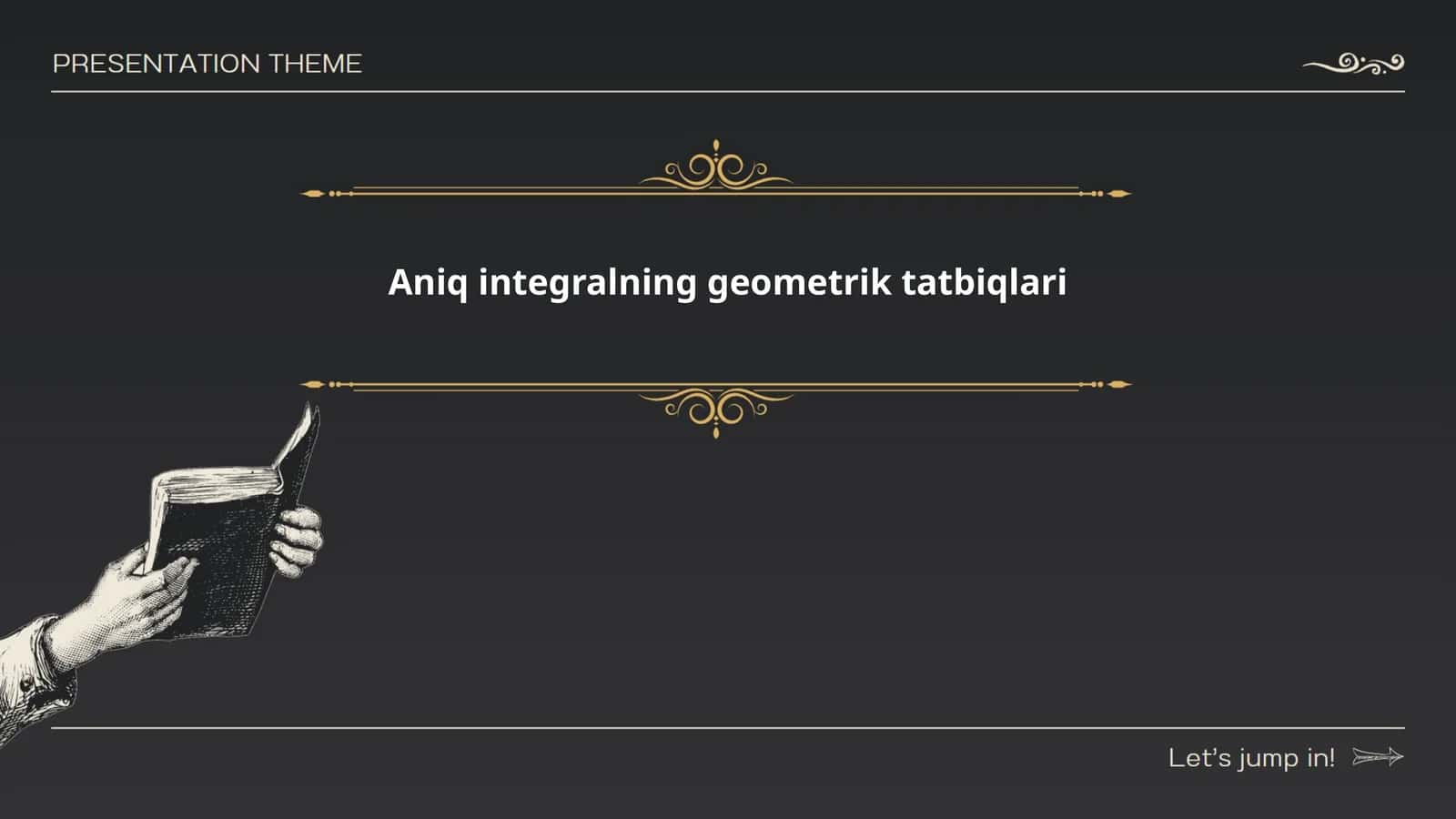 Aniq integralning geometrik tatbiqlari 1