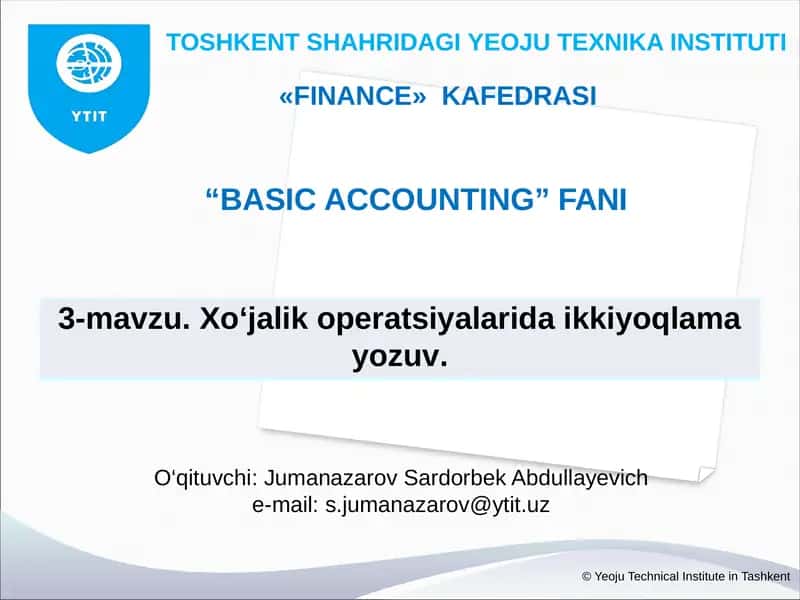 BASIC ACCOUNTING 1