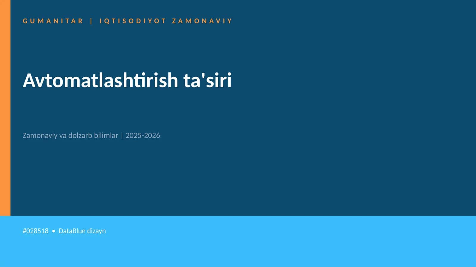 Avtomatlashtirish ta'siri 1