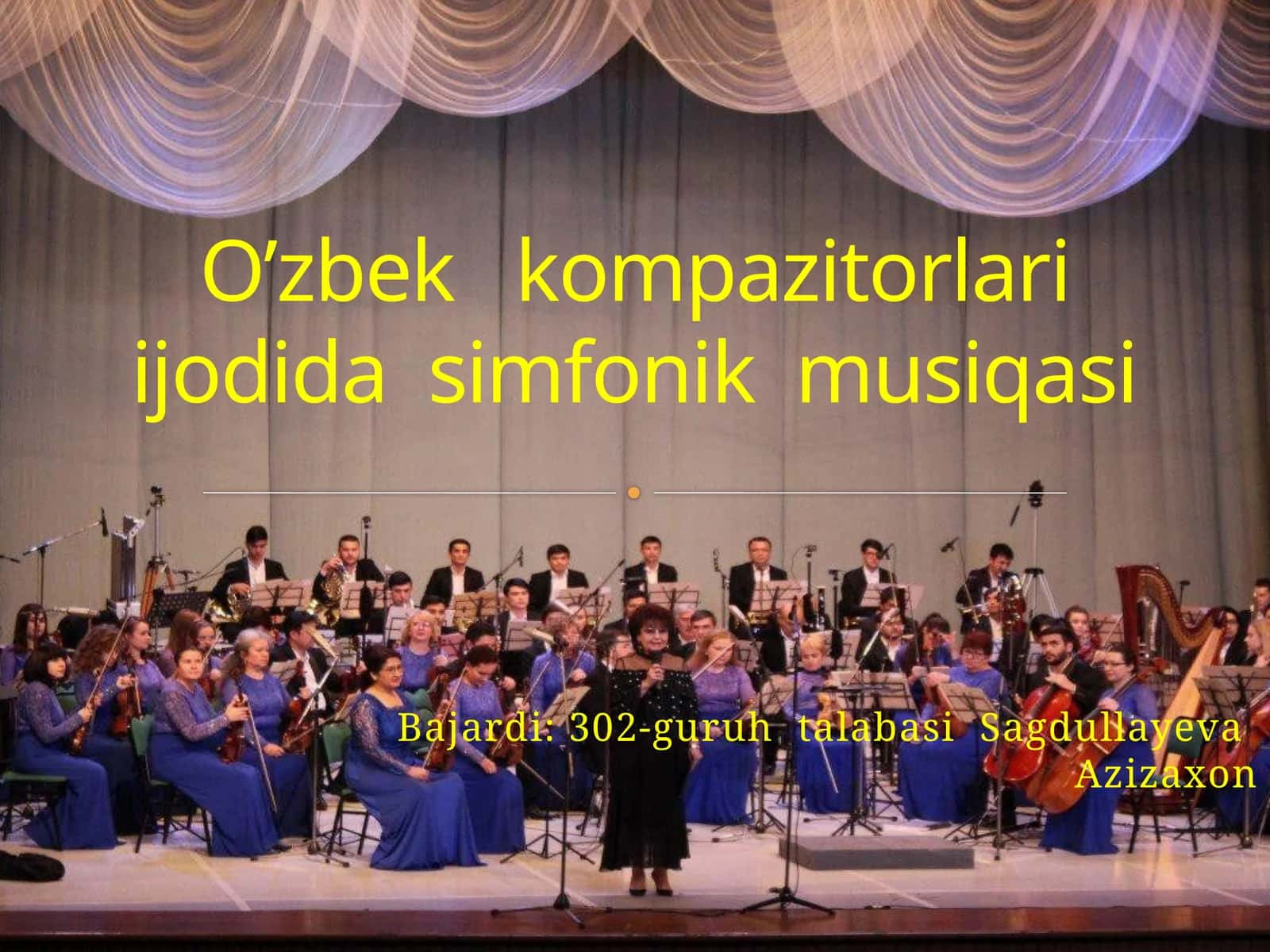 O’zbek kompozitorlari ijodida simfonik musiqa 1