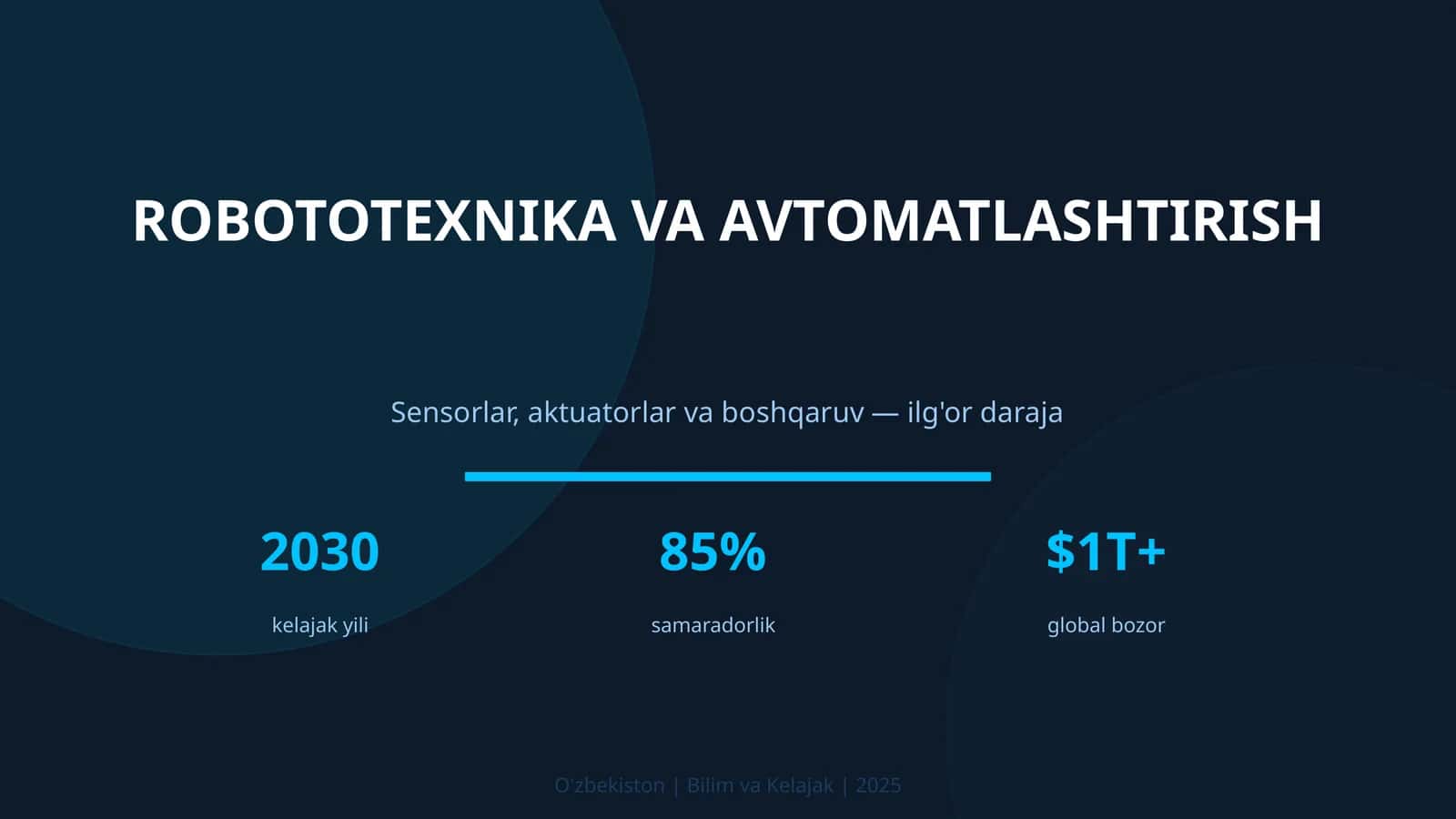 ROBOTOTEXNIKA VA AVTOMATLASHTIRISH 1