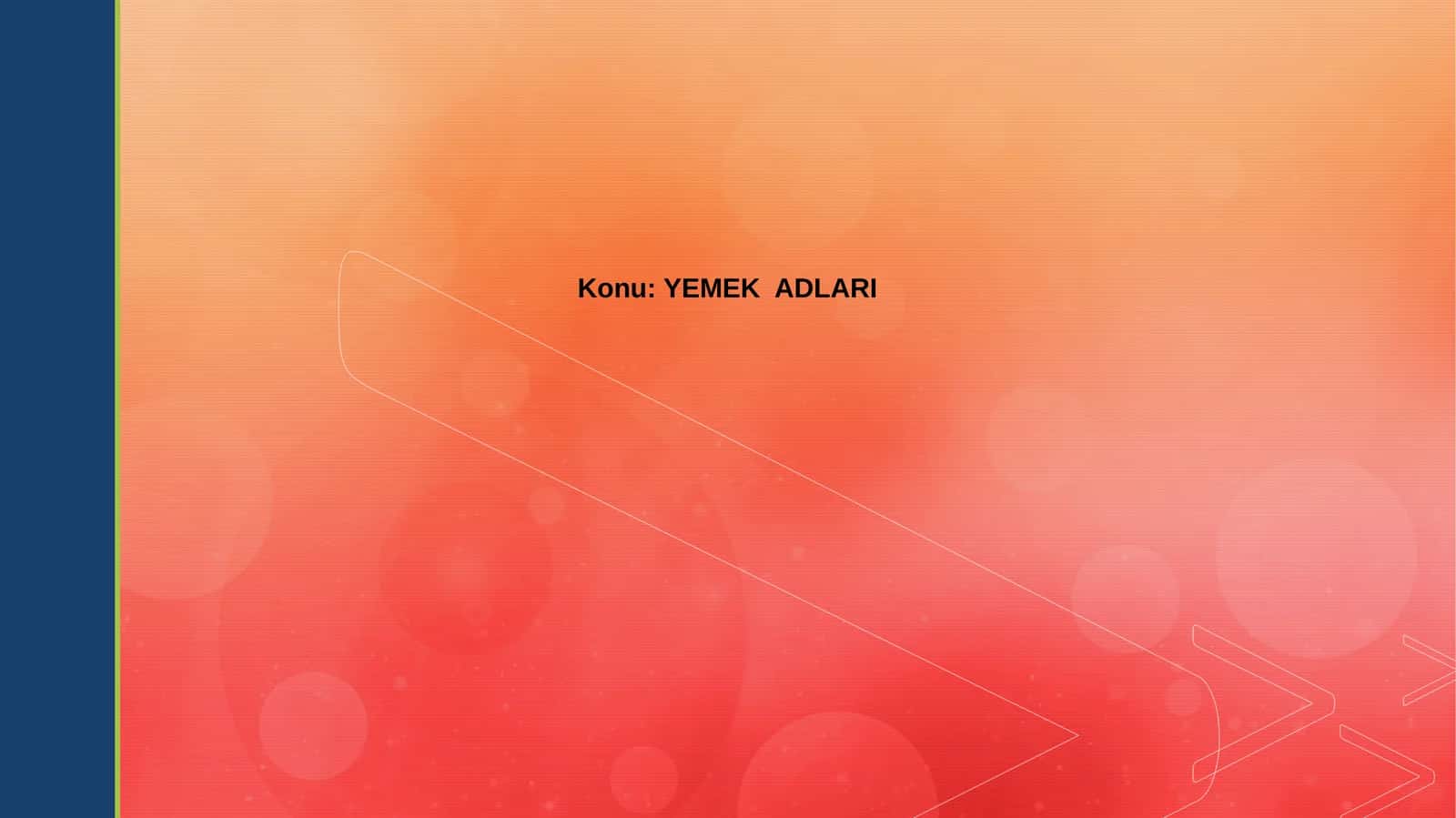YEMEK ADLARI 1