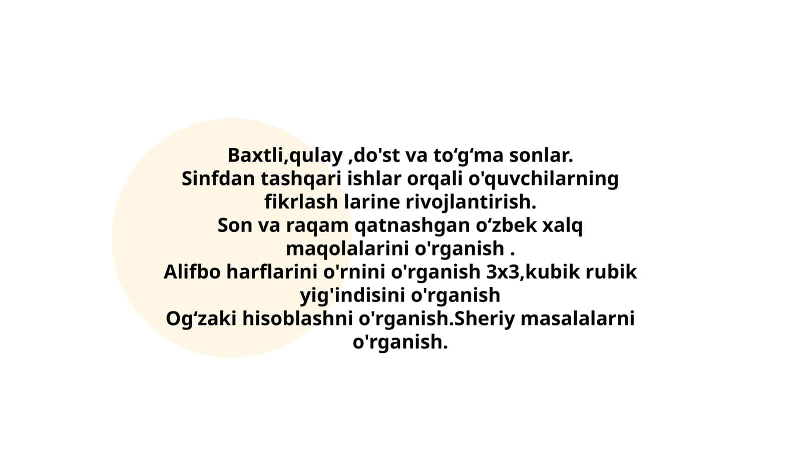 Baxtli,qulay,do'st va to‘g‘ma sonlar 1
