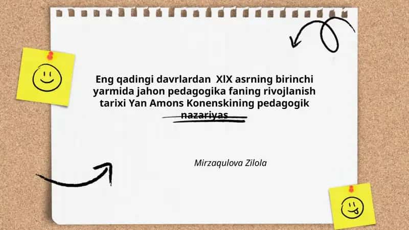 Yan Amons Konenskining hayoti va faoliyati 1